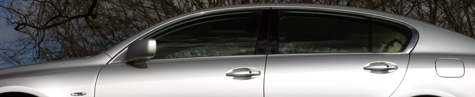 Lexus Hybrid Eco wedding car closeup