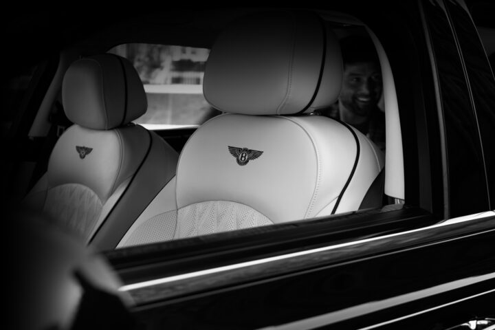 Bentley door and front seat